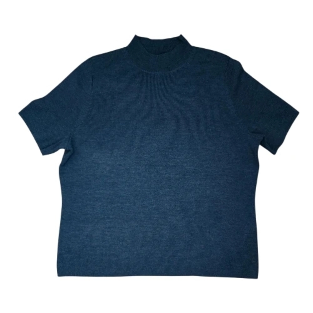 Pendleton Teal 100% Merino Wool Top Size 1X